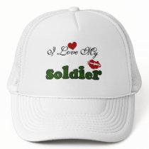 I Love My Soldier Tshirts and Gifts Hat