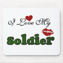 I Love My Soldier Tshirts and Gifts mousepads