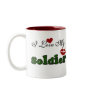 I Love My Soldier Tshirts and Gifts Coffee Mug