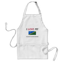 I Love My Solomon Islander Grandma aprons by flagshirt I Love My Solomon Islander Grandma aprons