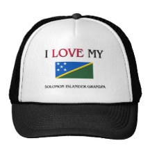 I Love My Solomon Islander Grandpa Trucker Hat