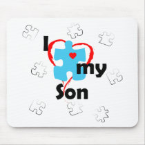 I Love My Son  - Autism Mouse Pads