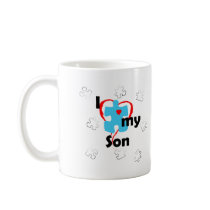 I Love My Son  - Autism Coffee Mugs