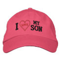 I Love My Son embroidered hats by teesforyourfamily I Love My Son embroidered hats