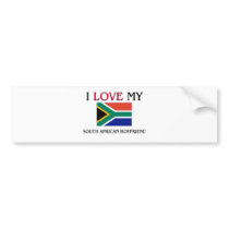 I Love My South African Boyfriend bumper stickers