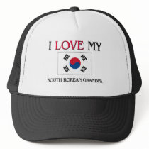 I Love My South Korean Grandpa hats