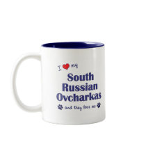 I Love My South Russian Ovcharkas (Multiple Dogs) mugs