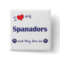 I Love My Spanadors (Multiple Dogs) buttons by dogadoodle I Love My Spanadors (Multiple Dogs) buttons