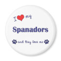 I Love My Spanadors (Multiple Dogs) magnets by dogadoodle I Love My Spanadors (Multiple Dogs) magnets