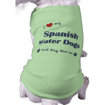 I Love My Spanish Water Dogs (Multiple Dogs) pet clothing by thatsalottadogs I Love My Spanish Water Dogs (Multiple Dogs) pet clothing