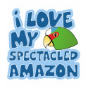 I Love my Spectacled Amazon Ladies Destroyed Shirt