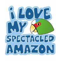 I Love my Spectacled Amazon Ladies Destroyed Shirt