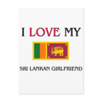 I Love My Sri Lankan Girlfriend postcards