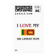 I Love My Sri Lankan Mom stamp