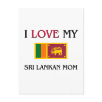 I Love My Sri Lankan Mom postcards