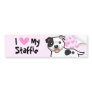 I Love My Staffordshire Bull Terrier Bumper Stickers