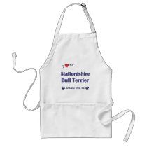I Love My Staffordshire Bull Terrier (Female Dog) Apron