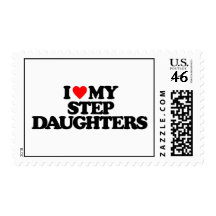 I LOVE MY STEP DAUGHTERS STAMPS