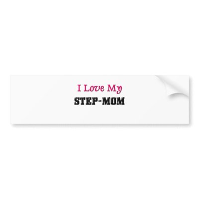 I Love My Step-Mom Bumper Sticker by familytshirts