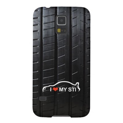 I Love MY STI on tire tread Galaxy S5 Cover