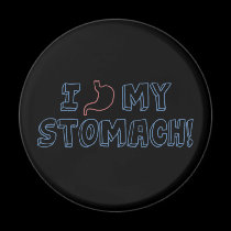 I Love My Stomach magnets