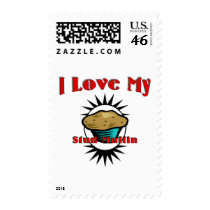 I Love My Stud Muffin Postage