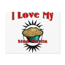 I Love My Stud Muffin postcards