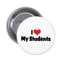 I Love My Students Pin