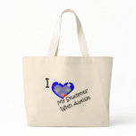 I love my students' with autism tote bags