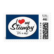 I Love My Stumpy (It's a Dog) Postage