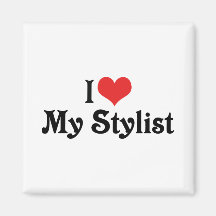 I Love My Stylist Refrigerator Magnet