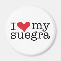 I Love My Suegra (Mother In Law) Refrigerator Magnets