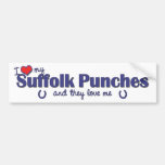 I Love My Suffolk Punches (Multiple Horses) Bumper Stickers