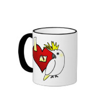 I Love my Sulphur Crested Cockatoo Mug by MenagerieMayhem I Love my Sulphur Crested Cockatoo Mug