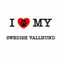 I LOVE MY SWEDISH VALLHUND t-shirts