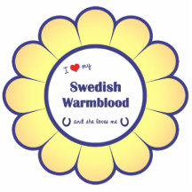 I Love My Swedish Warmblood (Female Horse) Photo Cutouts