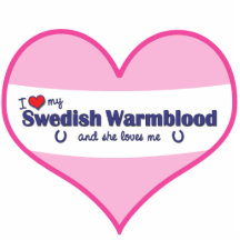 I Love My Swedish Warmblood (Female Horse) Cut Outs
