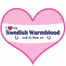 I Love My Swedish Warmblood (Male Horse) Cut Outs