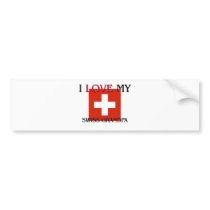 I Love My Swiss Grandpa bumper stickers
