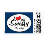 I Love My Swissy (It's a Dog) postage