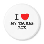 I Love My Tackle Box Fridge Magnets