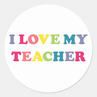 I Love My Teacher Sticker
