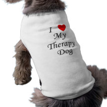 I Love My Therapy Dog Pet Tshirt