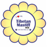 I Love My Tibetan Mastiff Mix (Female Dog) Photo Sculpture