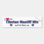 I Love My Tibetan Mastiff Mix (Male Dog) Bumper Stickers