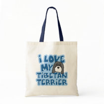 I Love My Tibetan Terrier Bag