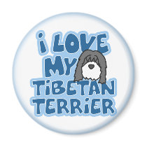 I Love My Tibetan Terrier Magnet
