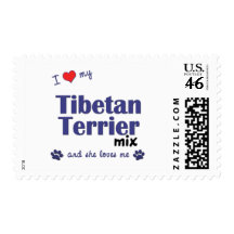 I Love My Tibetan Terrier Mix (Female Dog) Postage