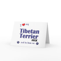 I Love My Tibetan Terrier Mix (Male Dog) cards