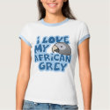 I Love My Timneh African Grey Ladies Ringer t-shirts
